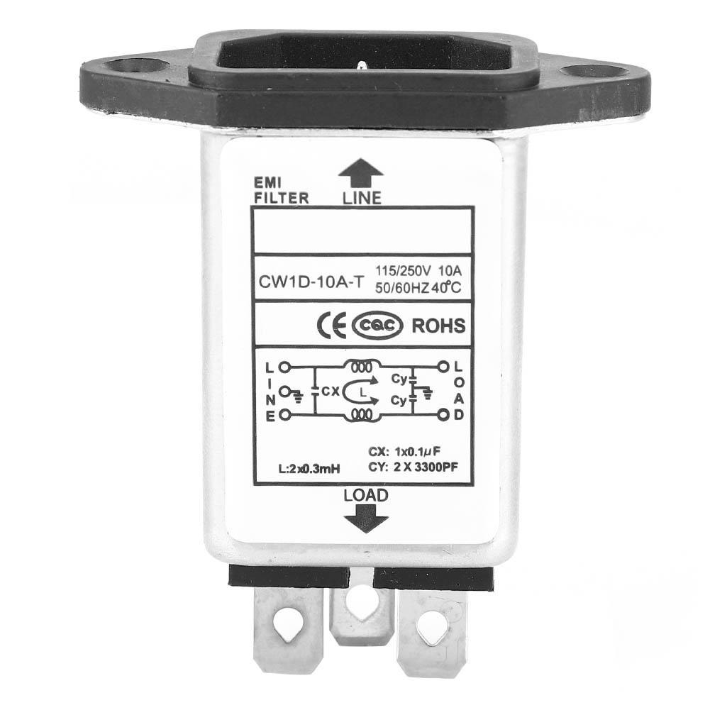 

Фільтр Високоякісні електронні компоненти IEC320 C14 чоловічого розетки 10A CW1D10A T