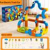 1 Set Çocuk Elektrikli Raylı Tren Oyuncak DIY Tren Yapı Bloğu Ray Yapım Kiti Küçük Çocuklar Erkek Kızlar Elektrikli Tren Ray Montaj Oyuncak