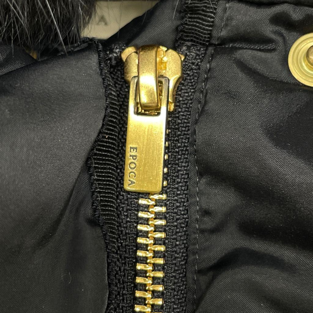 EPOCA Navy Blue Fox Fur Down Coat coat 44 NavyUsed