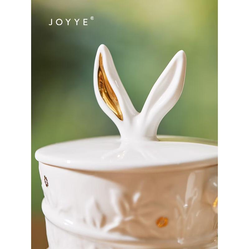 JOYYE Alice in Wonderland Ceramic Cup with Rabbit Ears