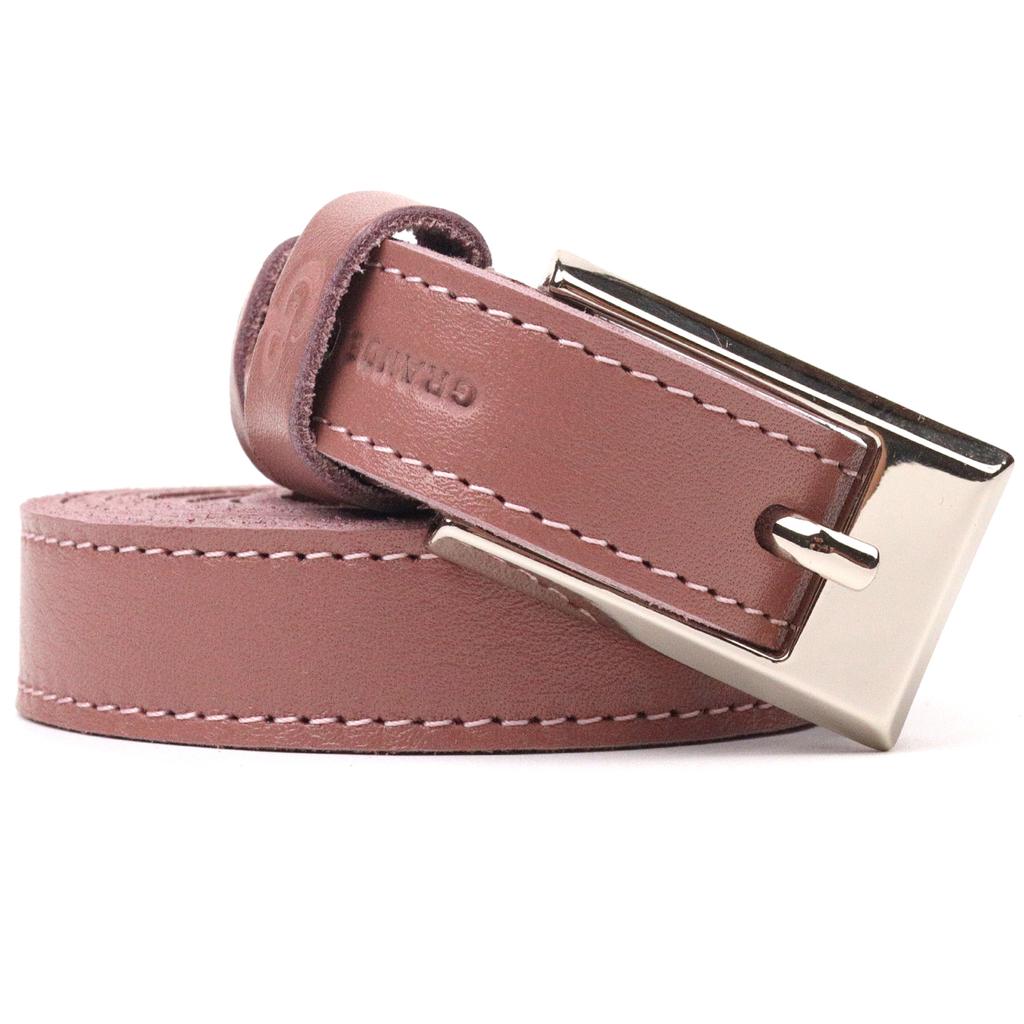 Excelenta centura din piele de dama GRANDE PELLE Curea din piele 21448 Roz