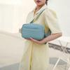 New Women's Solid Color PU Crossbody Bag Fashion Small Shoulder Square Bag