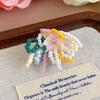 Beaded Floral Shoe Clips Colorful Flower 3D Tassel Shoe Diy Decorations For Woman Korean Jelly Shoes Accessories
