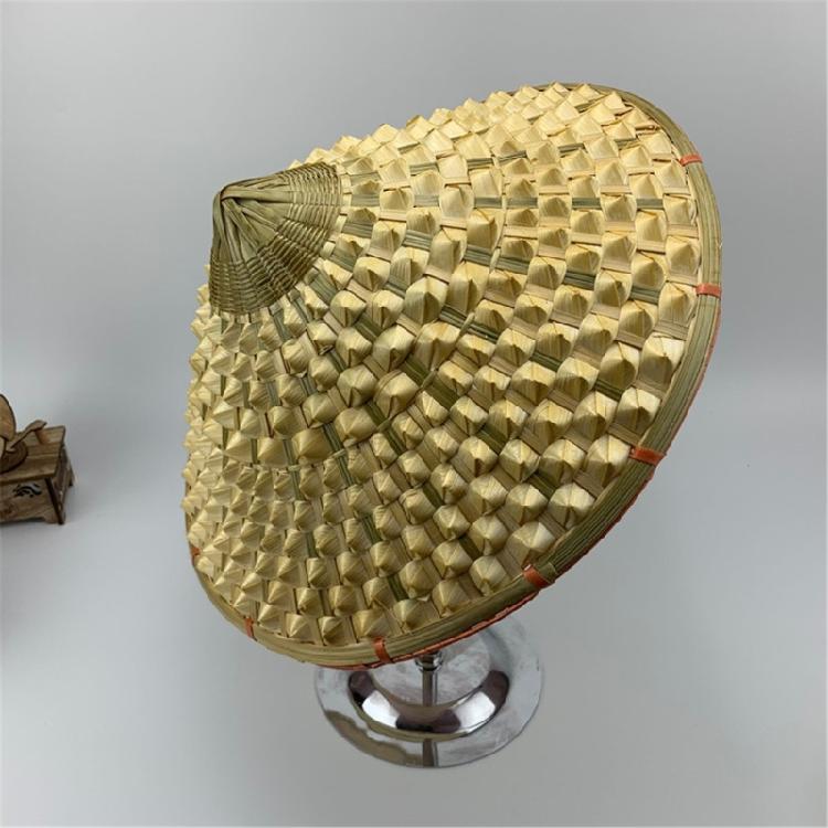 Asian Bamboo Weave Hat Provides Superior Comfort and Protection Ideal for Outdoor Tasks and Themed Celebrations