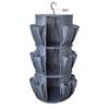 3 Layer Round Shoe Storage Hanging Bag Oxford Fabric Closet Hanging Organizer
