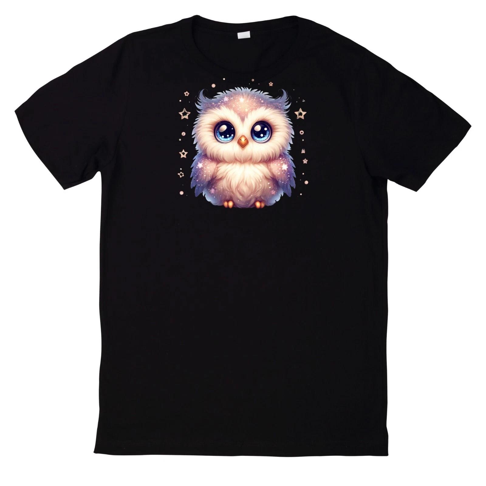 Cute Sparkly Cute Owl T Shirt- 4XL