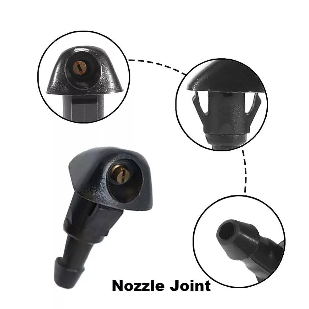 2 Pcs Front Windshield Washer Wiper Nozzle Jet For Honda Civic Accord Fit S2000