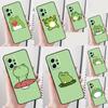 Miętowo-Zielona Śmieszna Żaba Do Xiaomi Redmi Note 14 13 12 9 10 11 Pro 9S 10S 11S 12S Redmi 13C 10C 12C 14C Etui Na Telefon