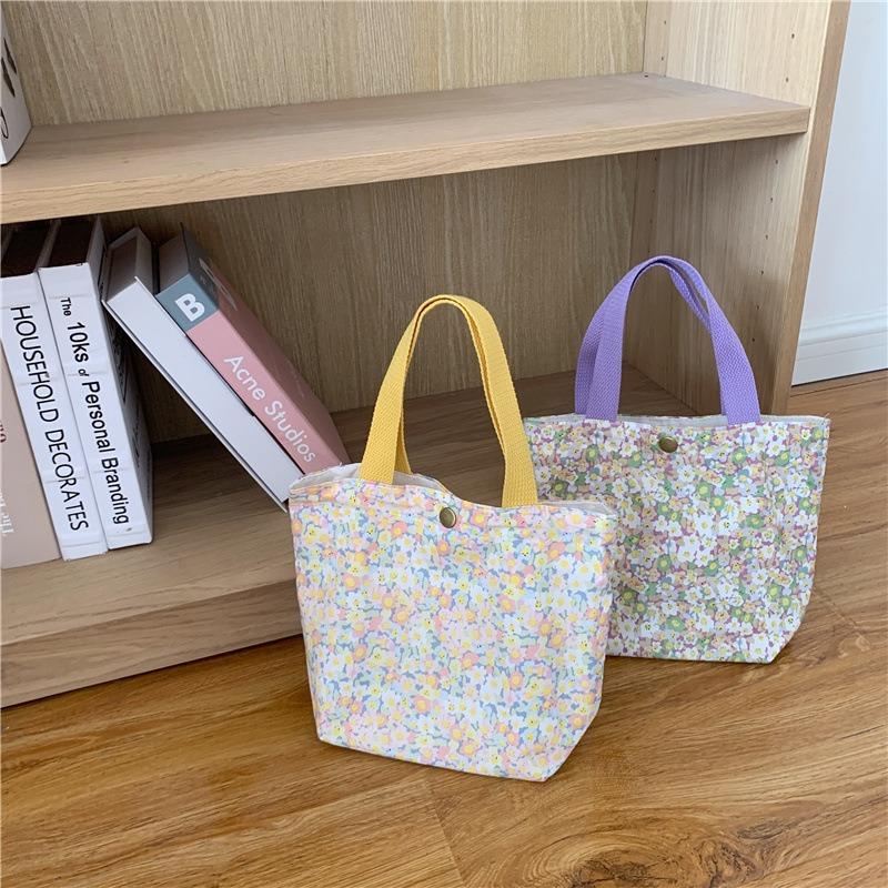 Literary New Little Fresh Fairy Portable Mini Bento Bag Casual Women's Small Hand Bag