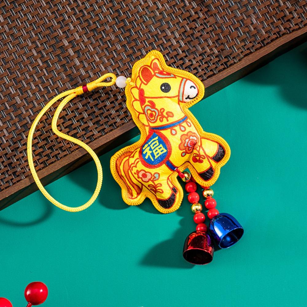 Embroidery Zodiac Mascot Pendant Blessing Car Hanging Pendant Horse Incense Bag Spring Festival