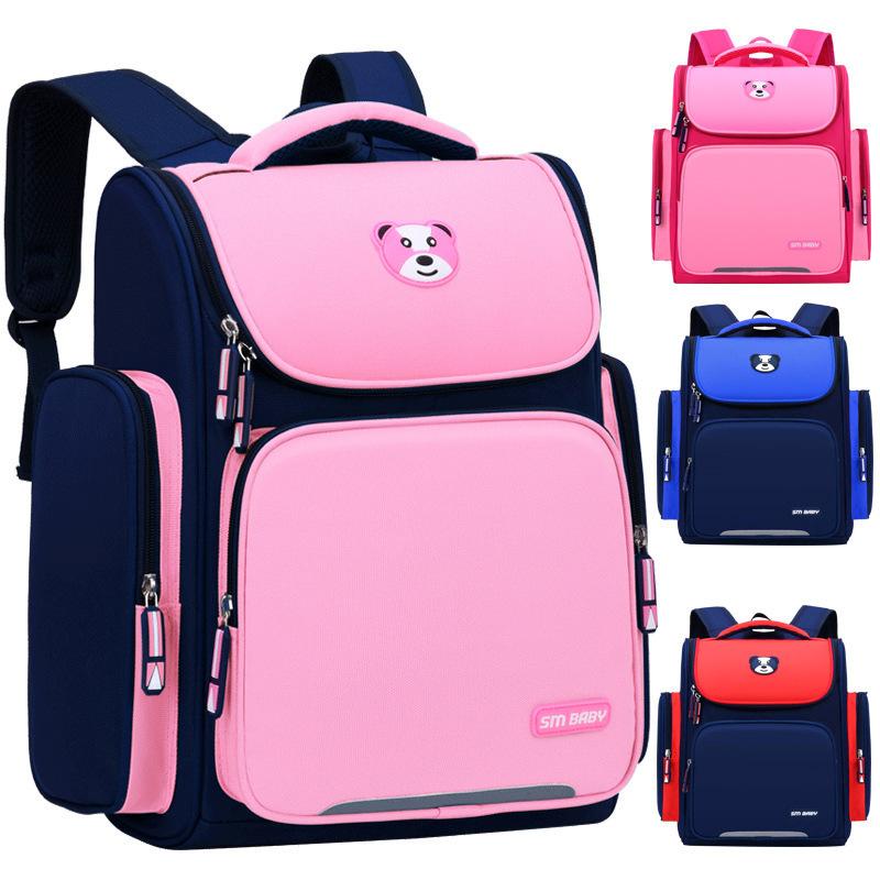 Elementary School Bag Boys 1 To 6 Ultra-Light Boys And Girls Children'S Backpack Spine Protection And Burden Reduction Space Bag