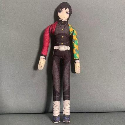 Demon Slayer Akaza Poseable Plush Doll Built-in Wire Stuffed Figure Infinite Castle Mugen Train Collectible Toy For Anime Fans Cuddly Fluffy Huggable