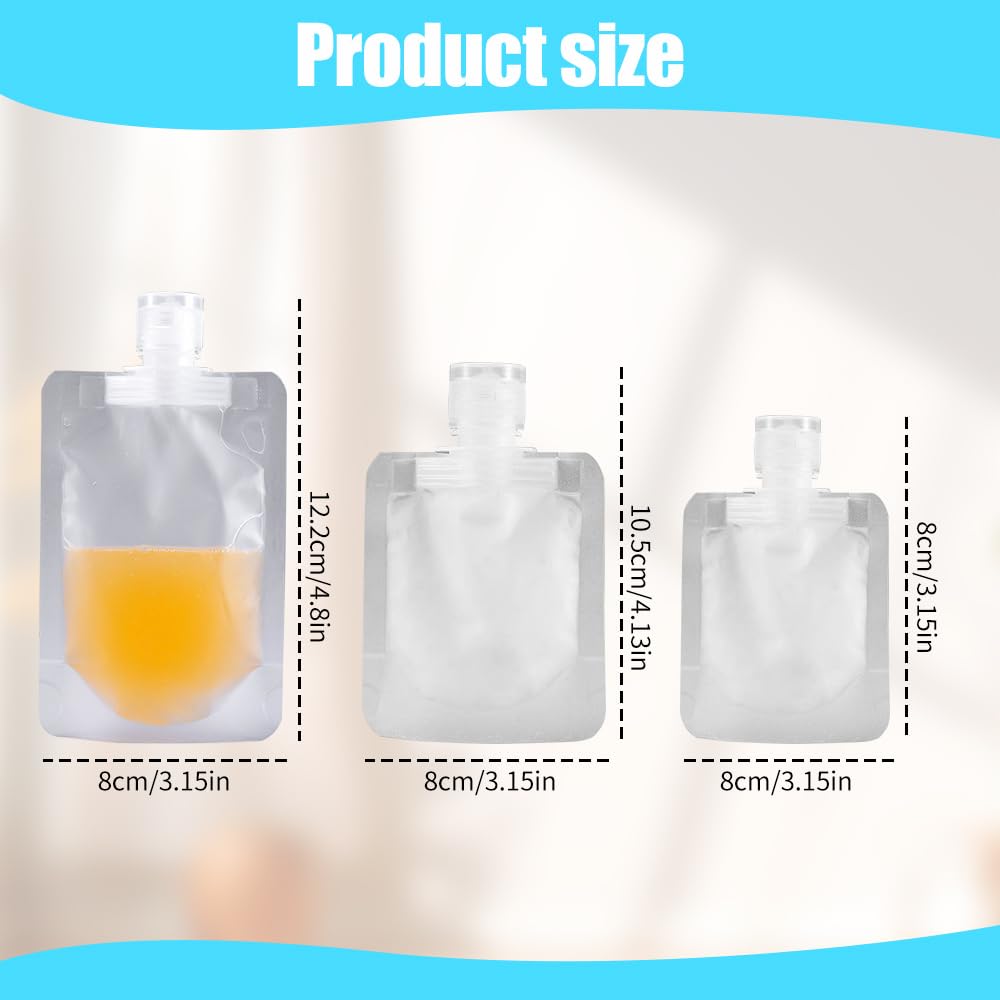 10Pcs 30/50/100ML Thickened Travel Subpackage Cosmetic Lotion Shower Gel Shampoo Portable Facial Cleanser Storage Organizer Bag