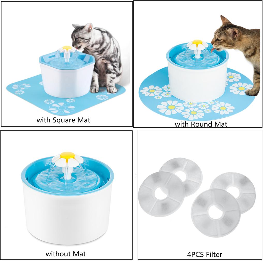 cat water fountain mat