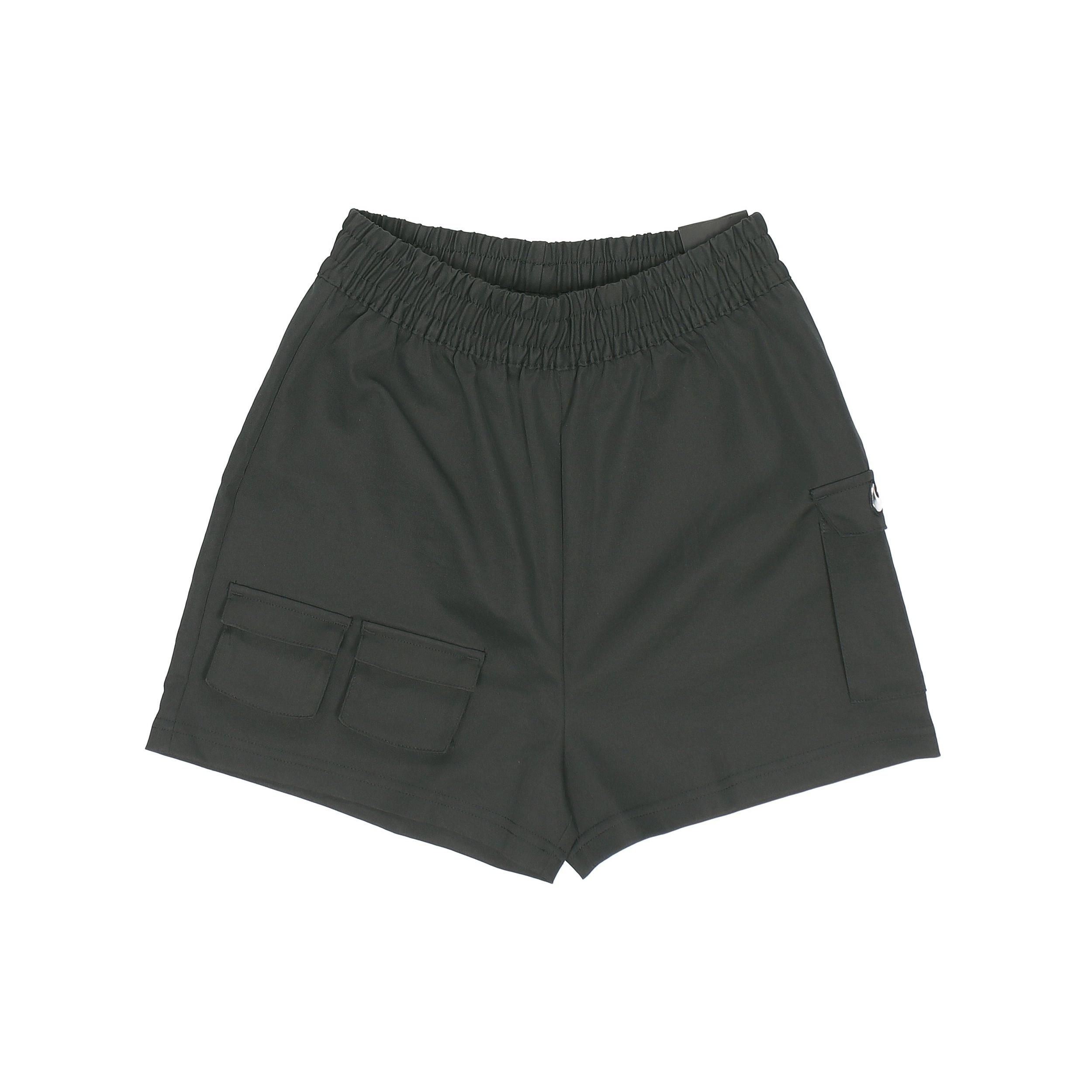 (WMNS) Nike Sportswear Swoosh Sports Running Multiple Pockets Woven Shorts Black Women s CZ9382-010 XL