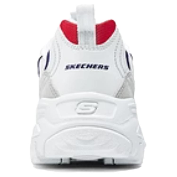 Skechers DLites 1.0 Simples Cómodas Duraderas de Caña Baja Zapatillas Estilo Papá Mujer Blanca 150231-WNVR