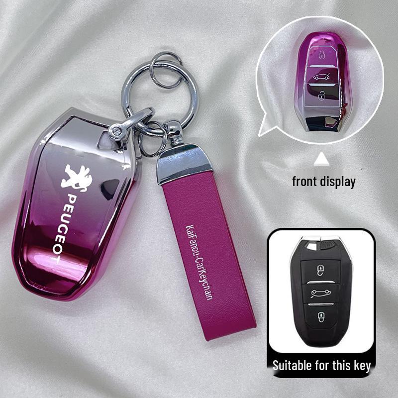 Peugeot 408/508/4008/5008 Key Case - Simple Unisex Protective Cover