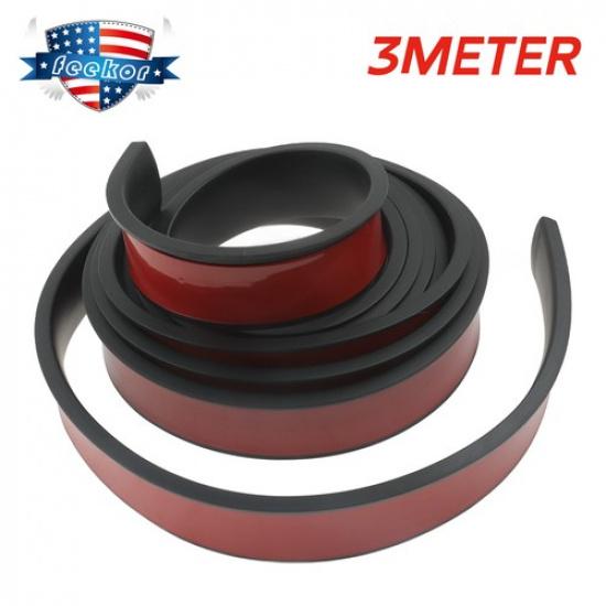 3Meter Wheel Fender Extension Rubber Moulding Flare Trim Protector for Car