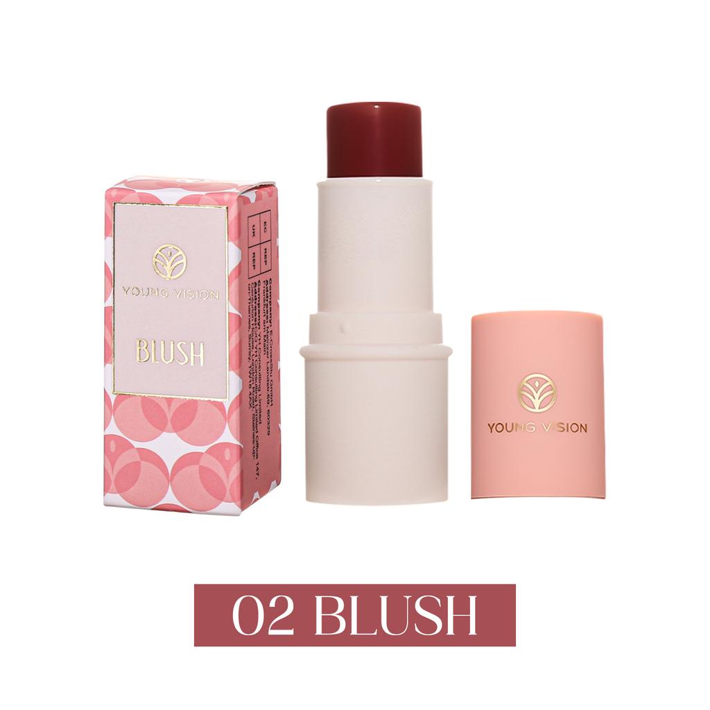 2-in-1 Makeup Stick Blush Highlighter Matte Multifunctional Lazy Highlighter Rouge Matte Blush