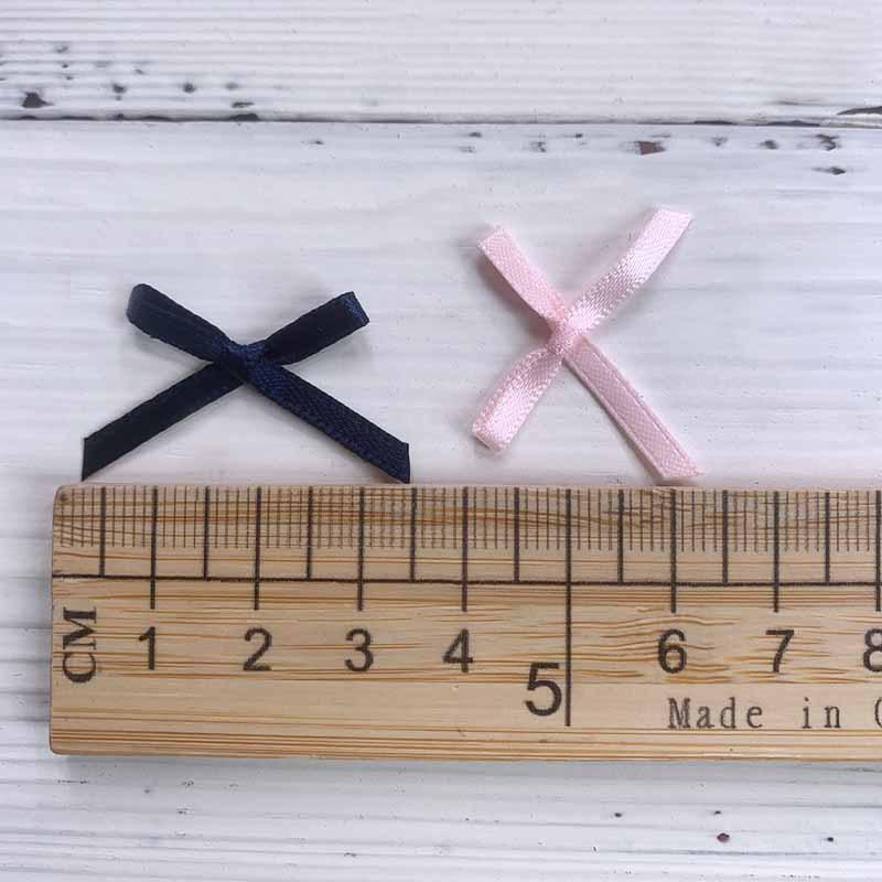 Adorno de Encaje con Lazos de Cinta de 0,3 cm para Accesorios de Ropa Lolita