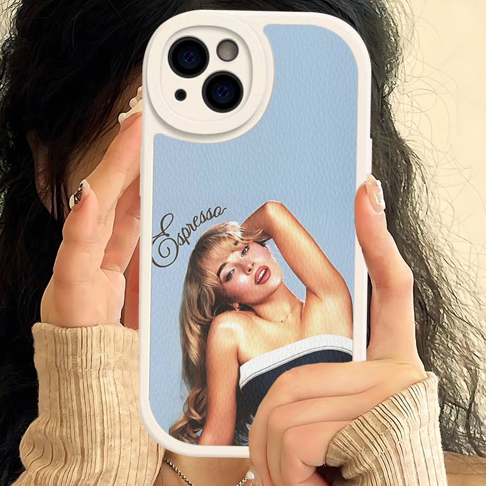 Singer S-Sabrina C-Carpenter Phone Cover For IPhone 11 12 13 14 15 16 Pro Max Mini Plus Soft Leather Case