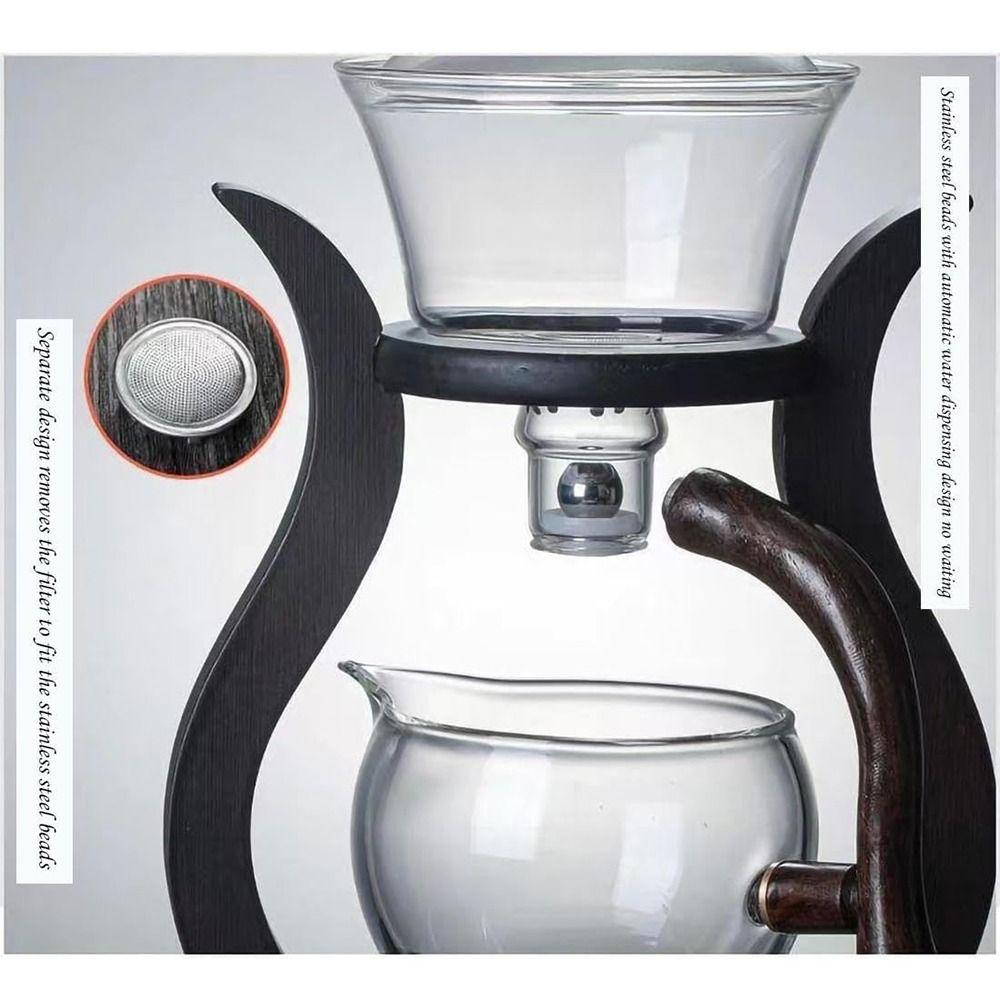 High Borosilicate Glass Semi-Automatic Teapot Set Magnetic Teapot Suit  Kitchen