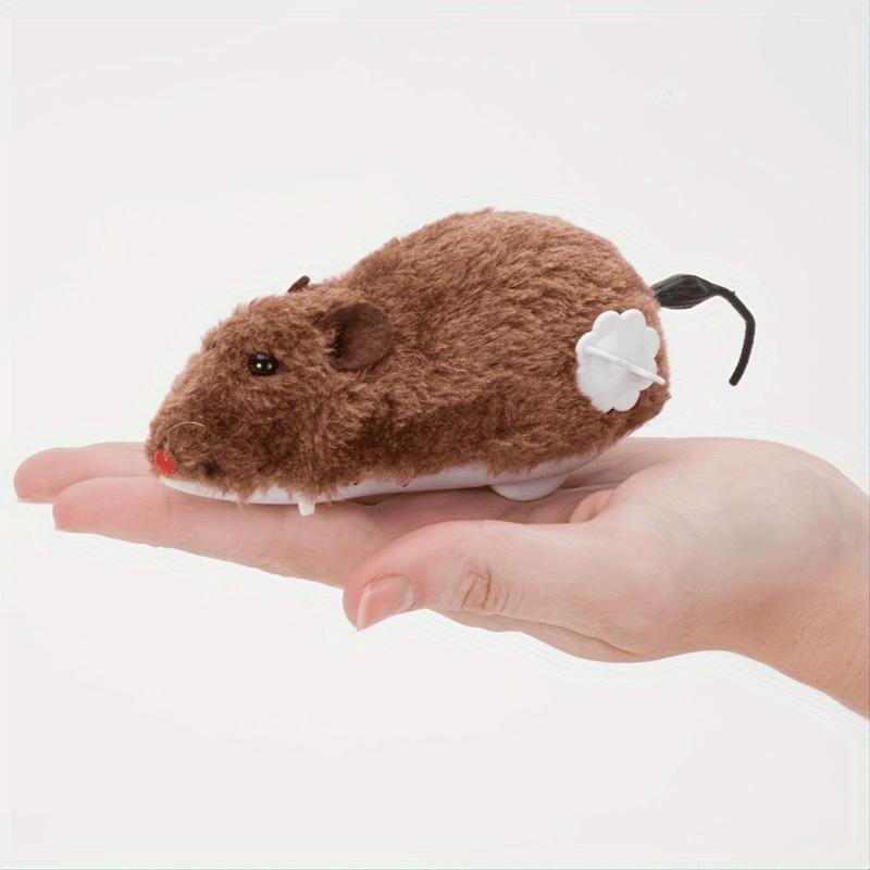 1pc Durable Interactive Clockwork Mouse Toy - Running Rat Plush for Cats & Small Dogs, Battery-Free, All Breed Sizes