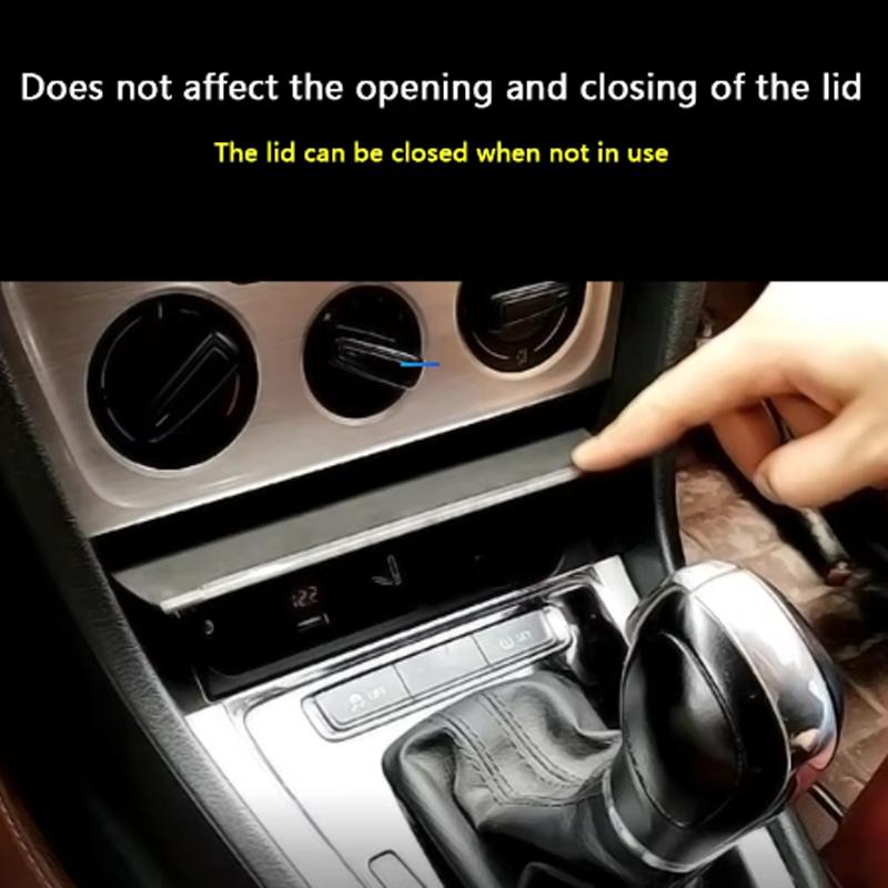 Ny billader for Volkswagen Passat B6 B7 CC R36 Sigarettenner-splitter USB Hurtiglading i 2025