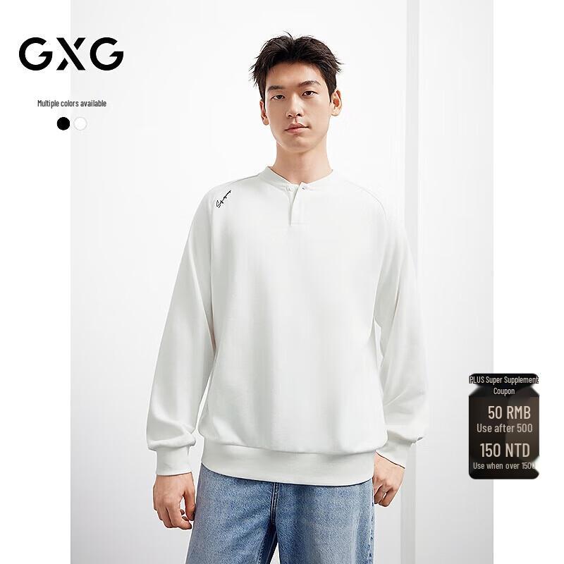 

GXG Men s Two-Tone Henley Collar Sweatshirt 3XL