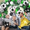 128PCS Football Balloon Wreath Kit Black and White Latex Ballons arch kit for Sports Party soccer champion league foil ballon