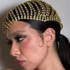 Elegant Shiny Headpiece Cap Glitter Crystal Head Chain Multi-Layer Rhinestone Headband  Parties