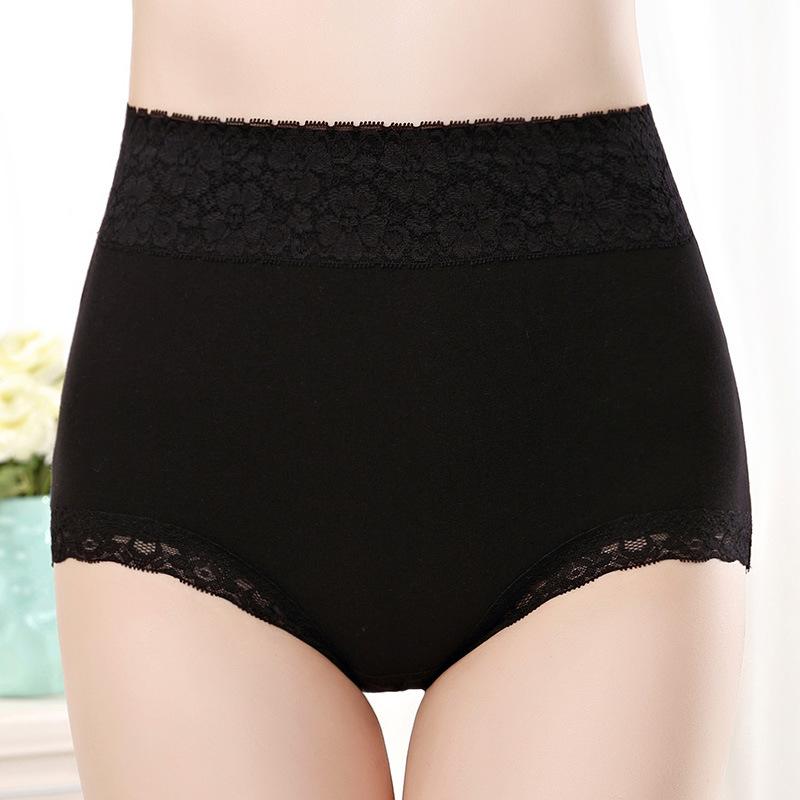 Pure Cotton High-Waisted Women'S Underwear, Lace Women'S Seamless Briefs, Pure Cotton Women'S Underwear Head.