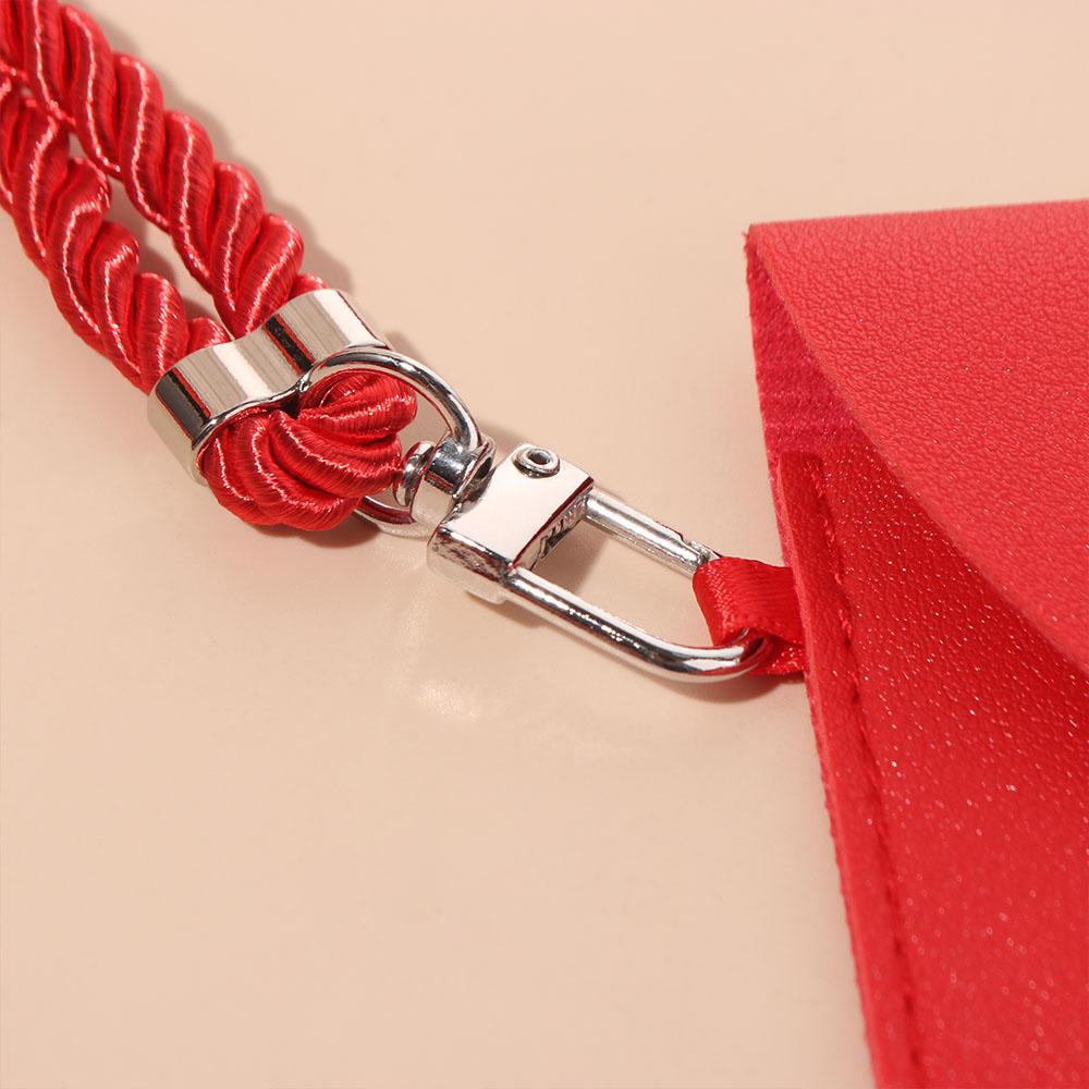 Chinese PU Leather Red Envelope Cross Body Snake New Year Money Envelope Party Gifts