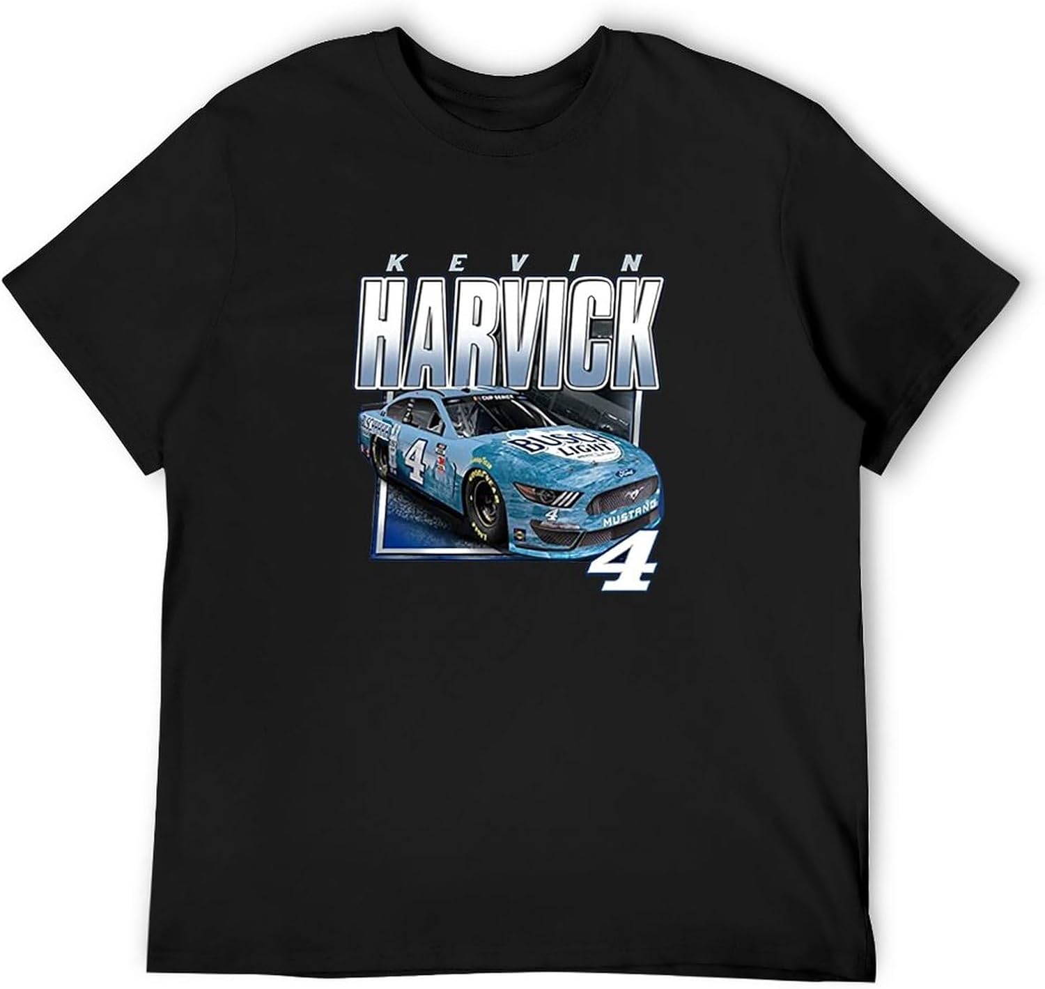Men s Kevin Harvick Stewart-Haas Racing Team Collection Royal T-Shirt XL чёрный