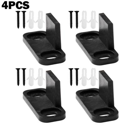 4PCS AntiSwing Plastic Accessories Without Slotting for Barn Door Hanging Rail Hardware To Minimize Door Vibration