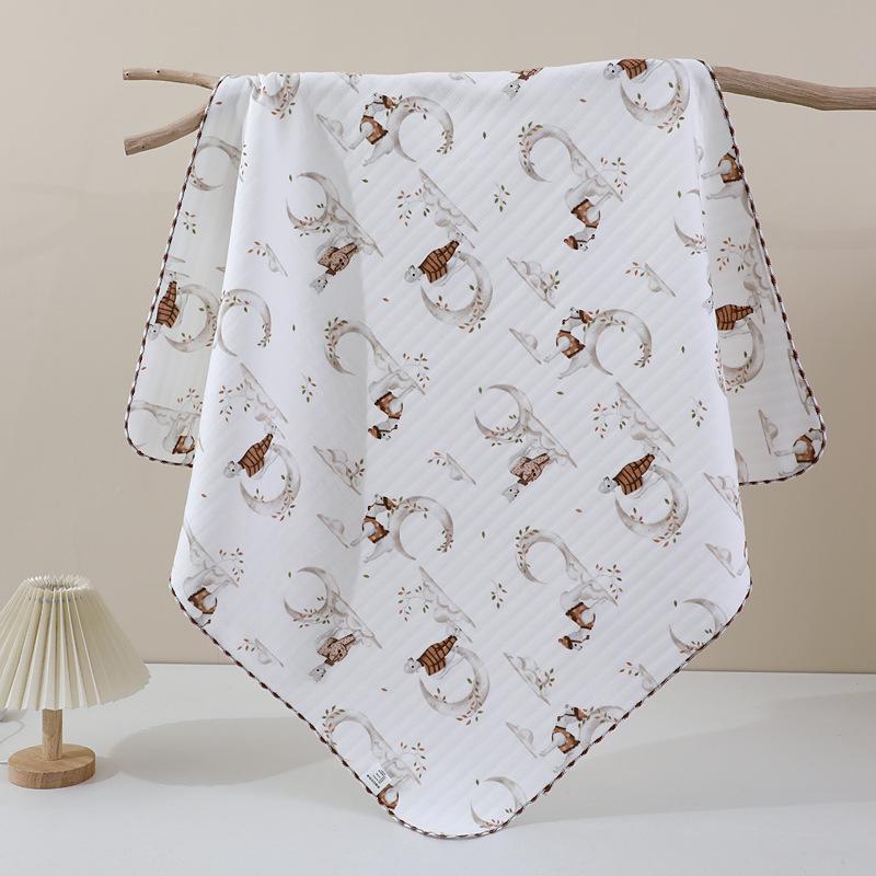 Class A Pure Cotton Newborn Swaddle Blanket – Soft, Thin, Skin-Friendly, All-Season Wrap