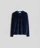 Peulmo Velour Long Sleeve Top [Navy]
