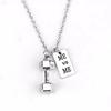 Fitness Gym Hantel Halskette Anhänger Schmuck für Bodybuilder Männer Frauen Sport Geschenk