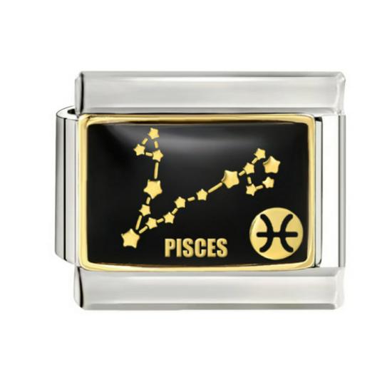 Titanium Steel Zodiac Bracelet with Constellation Charm