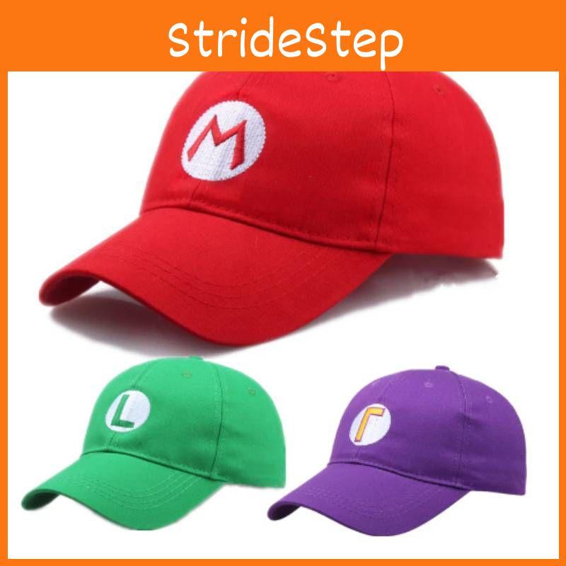 Super Mario Role Play Purple Baseball Cap Embroidered Outdoor Accessory