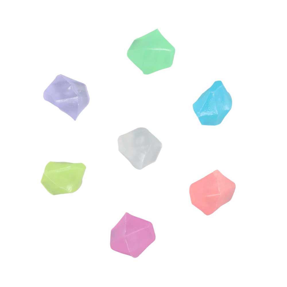 Beautiful Safe Rhombus Glow In Dark Decorative Pebbles Luminous Stones Lawn Decor Aquarium Ornament