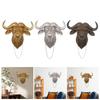 Animal Head Wall Buffalo Sculpture Decor Mount Minimalist Artistic Modern