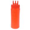3 Hole Squeeze Bottle Sauce Vinegar Oil Ketchup Gravy Cruet Condiment Dispenser