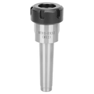 Portaherramientas de fresado CNC Pinza de sujeción Vástago cónico Morse Cola plana Accesorio para torno MTB3?ER32(M12)