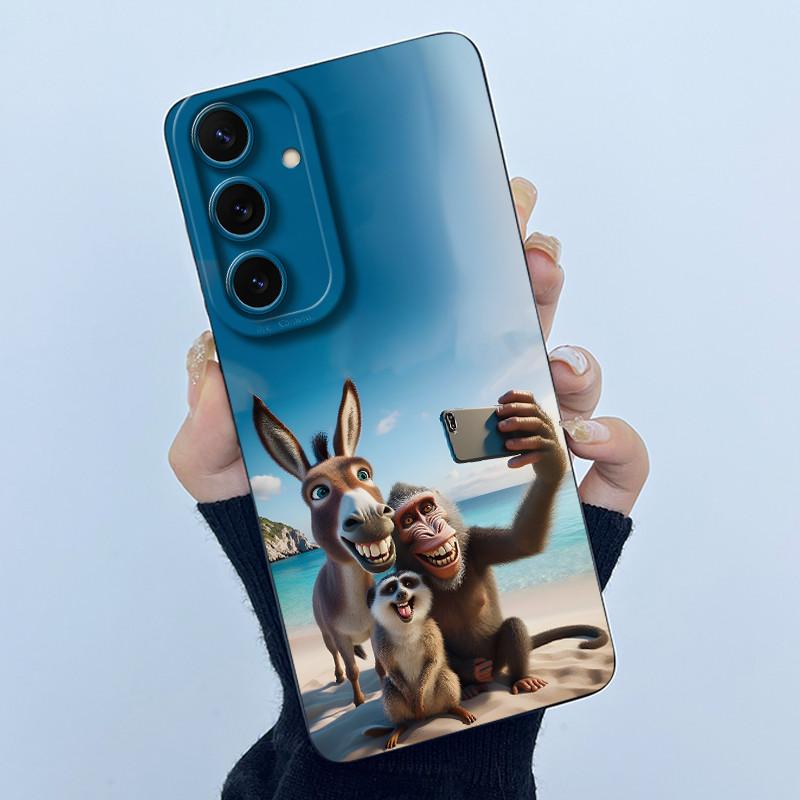 Case For Galaxy S25FE Cute Panda Sweet Girls Cats Silicone Soft Back Cover For Samsung Galaxy S25 FE 5G Bumper Protective Casing