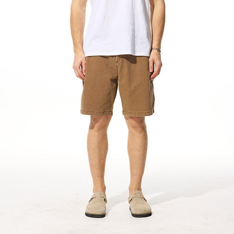 

Новые летние свободные прямые джинсовые рабочие шорты простого и универсального фасона 40