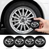 4Pcs 56mm Car Wheel Stickers Center Hub Cap Car Emblem Badge Decal For Toyota Corolla Yaris Aygo Prius CHR Camry Auris Avensis