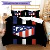 Ensemble couette et taies d'oreiller Atleti Décoration de maison Cadeau d'anniversaire (1 housse de couette + 2 taies d'oreiller, sans garniture.)