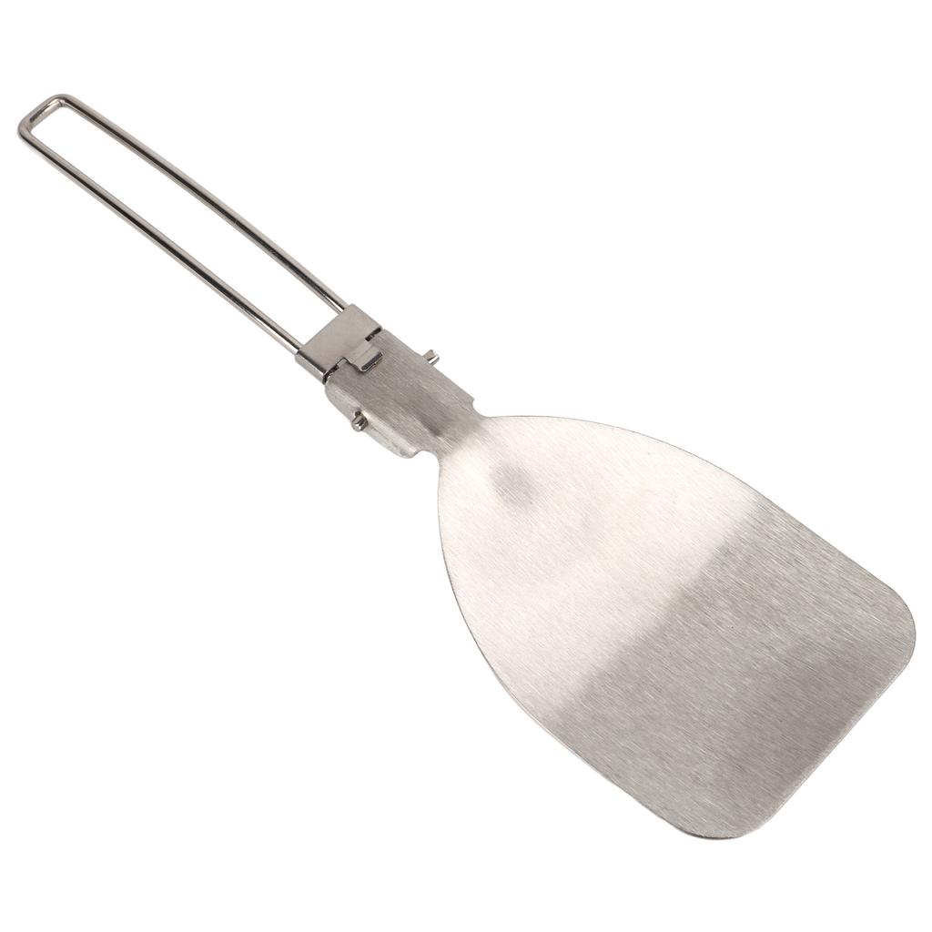 Stainless Steel Folding Spatula Latch Design Lightweight Portable Folding Food Spatula for Outdoor