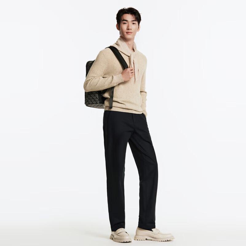 JOEONE Men s Autumn/Winter Wool Blend Straight-Leg Casual Pants 41.5 size